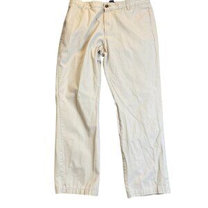 Chaps Mens Khaki Pants 36x29 Measured Custom Fit Cotton Preppy Academia